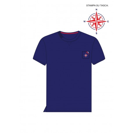 T-SHIRT WITH POCKET AND PATCH, SH58